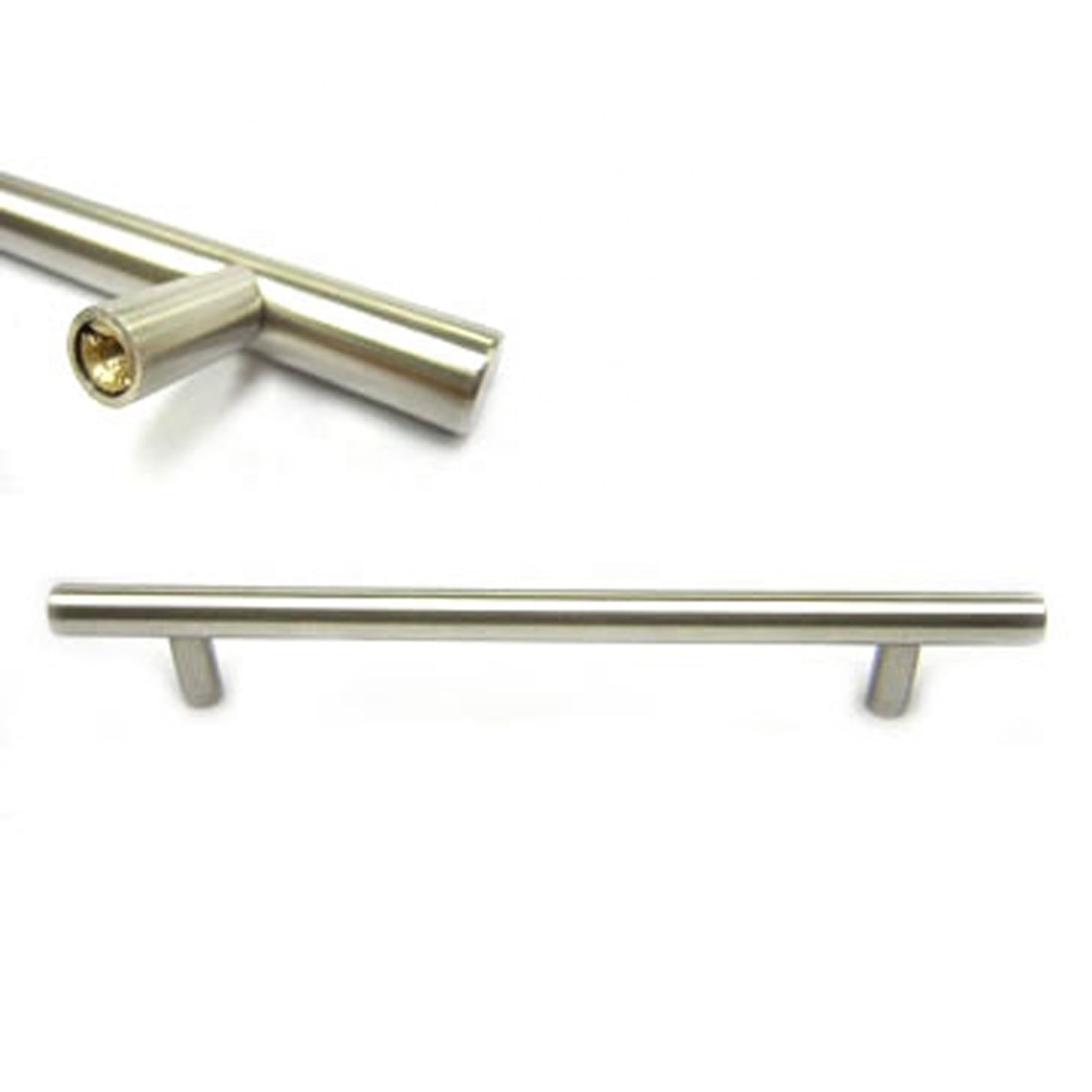 New Style Solid Brass Cabinet Pulls Handle Cabinet Drawer Handle Stainless Steel Modern Steel Cabinet for Kitchen 3 Door