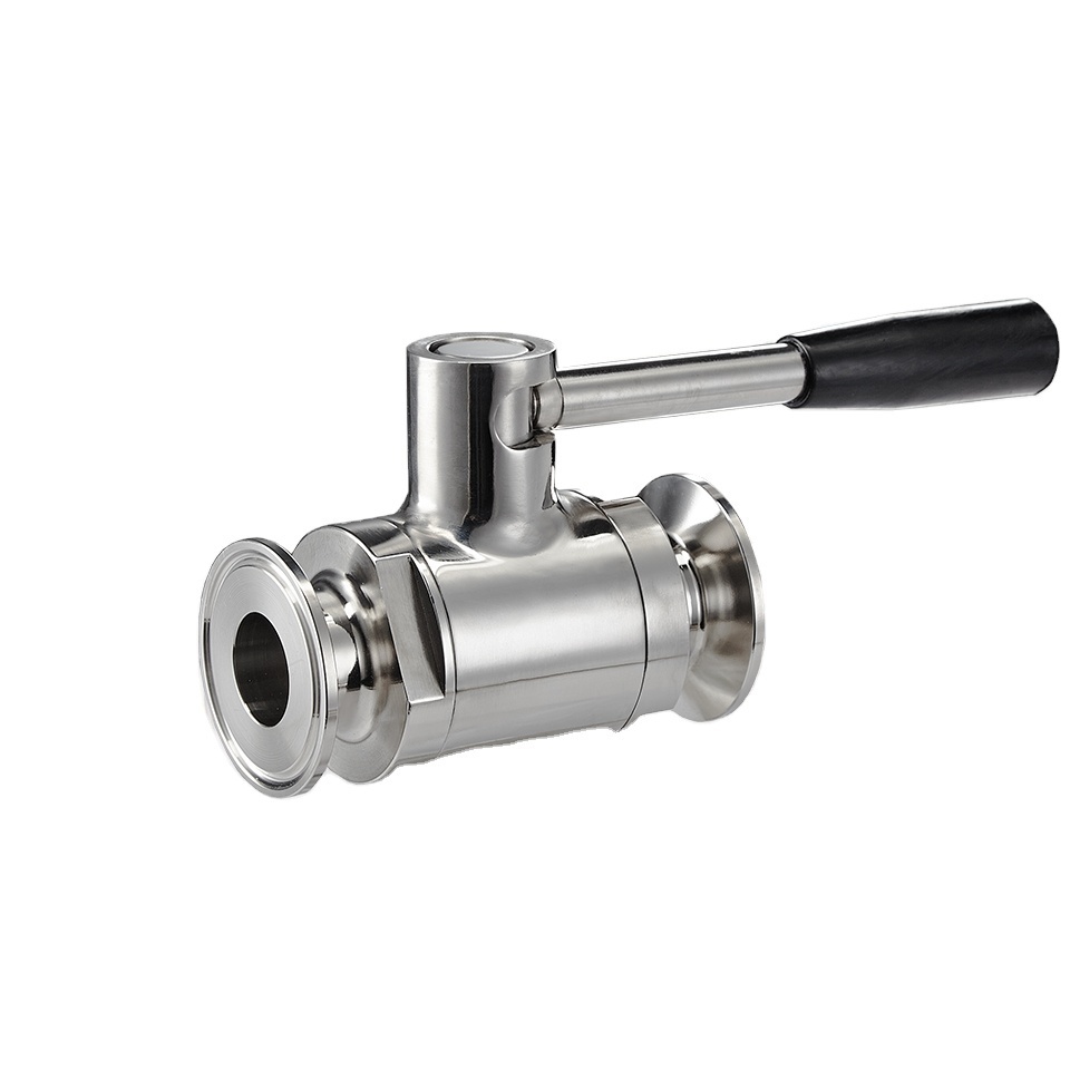 DN Sanitary Stainless Steel Vacuum Manual Butterfly Valve With Pull Handle