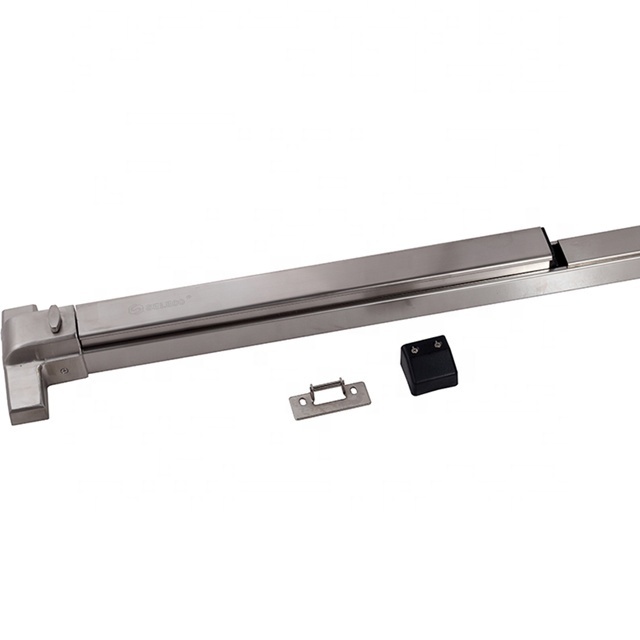 crl satin aluminum panic exit device push bar panic exit key dogging device fire door hardware