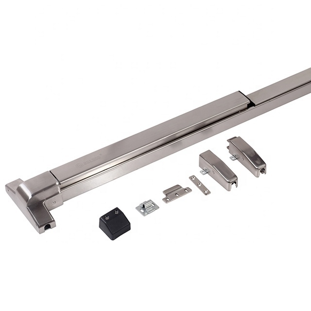 crl satin aluminum panic exit device push bar panic exit key dogging device fire door hardware