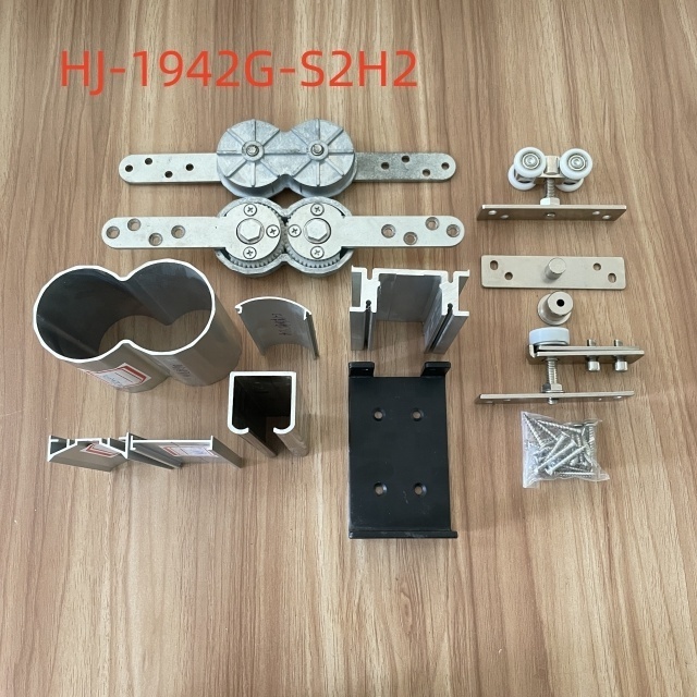 sliding folding gate roller heavy duty wooden folding door hardware slide and fold door hardware