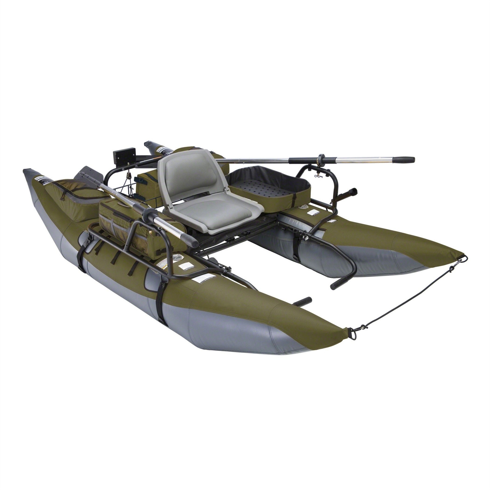 (CE)200cm To 400cm pvc Inflatable Aluminum Frame Paddle Fishing Pontoon Boat for Sale