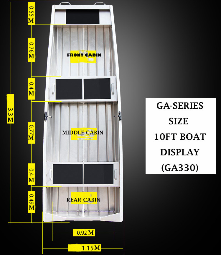 Factory direct best selling 16 ft flat bottom best quality aluminum fishing jon boat with bench seats for sale