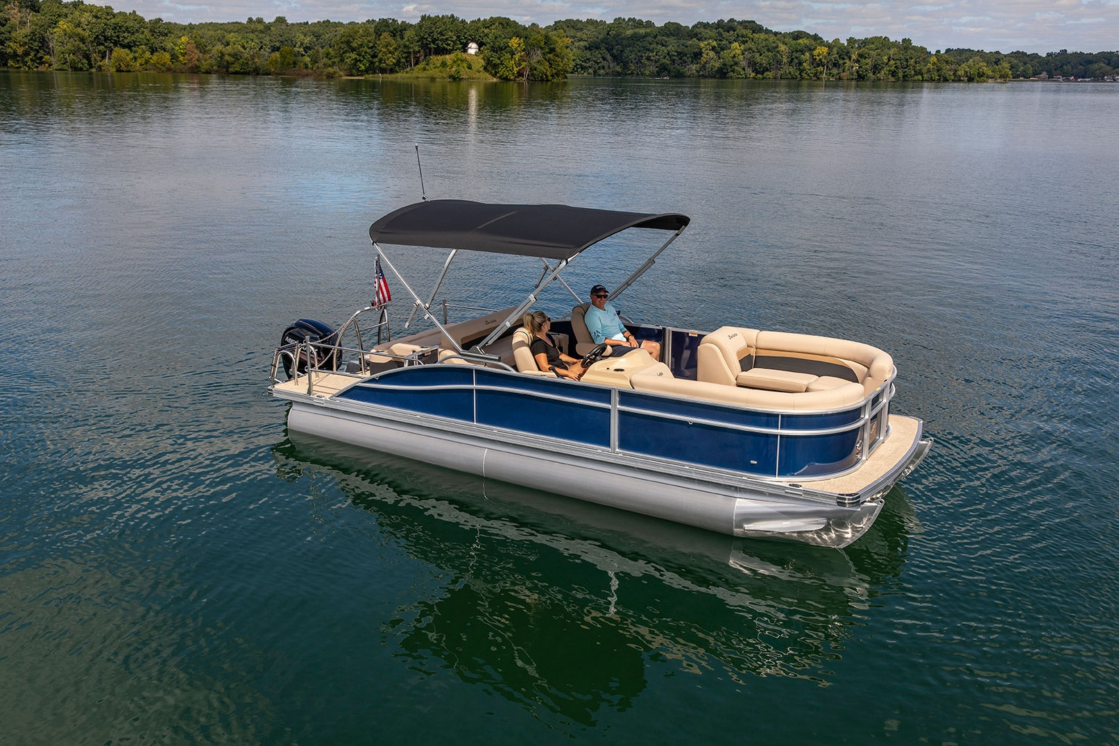 2022 New Arrival Nicest Grand Island Tri Hull Center Console Pontoon Boat for Sale