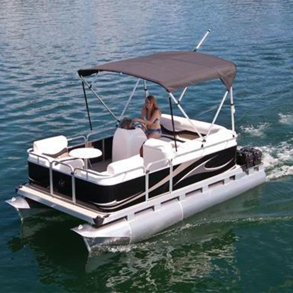 Kinocean Ecocampor Pontoon Boats Mini New Best Aluminium Fishing Modular Laker Cheap Pontoons Near Me For Sale