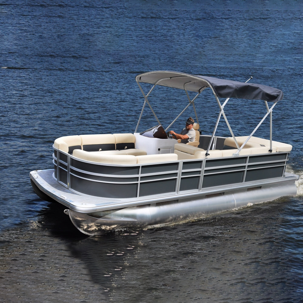 Electric fishing sport center console pontoon ski boat for sale