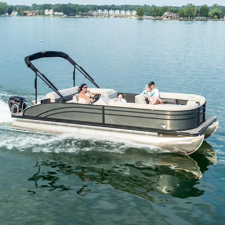 Kinocean New Design Silent Electric Yacht Pontoon Boat Kits Zero Emissions Party Barge for Sale