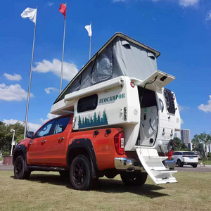 2023 Ecocampor Slide In Pop Top Tent Fiberglass Small Bed Truck Camper For Sale Direct Factory