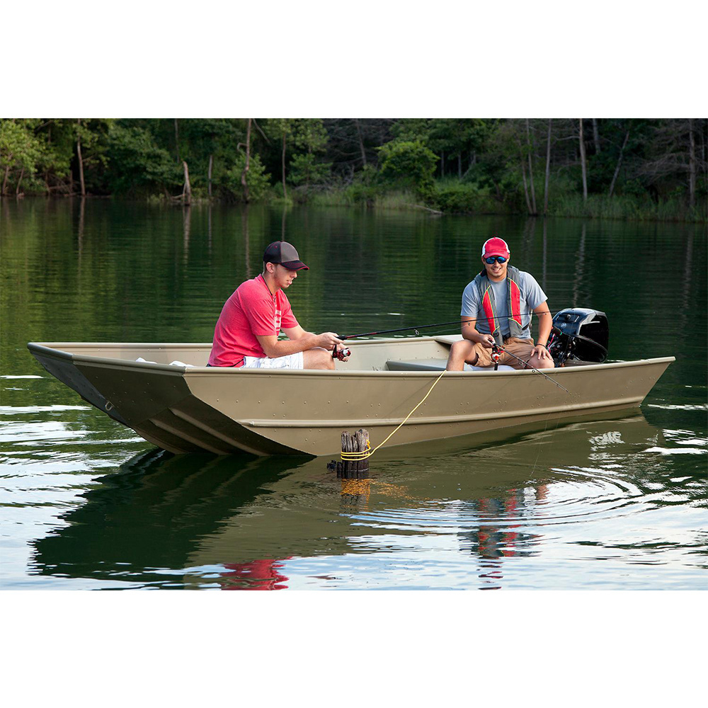 Best Priced All-Welded Flat Bottom Aluminum V Hull Rowing Boat for Fishing Jon Boat