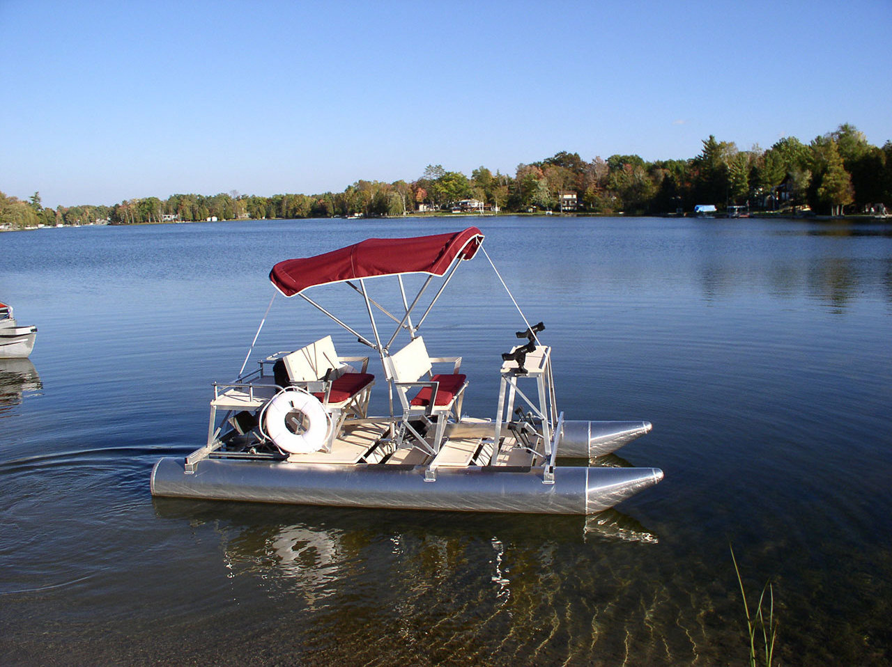 Best Small Foot Aluminum Pontoon Paddle Watercraft Boat for Sale in Low Price