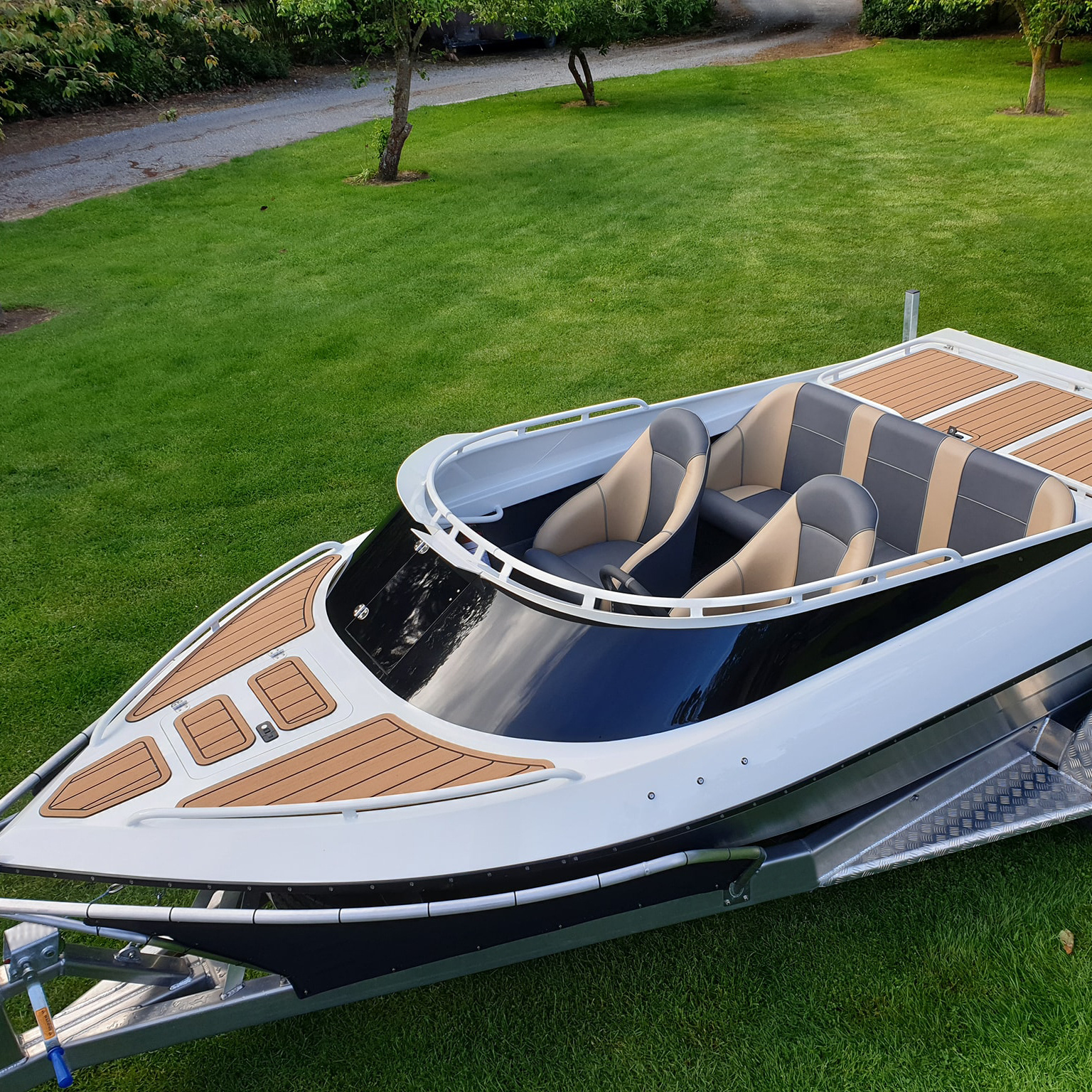 KINOCEAN 2022 Hot 15ft Aluminum Jet Racing Boat Inboard Boat For Sale