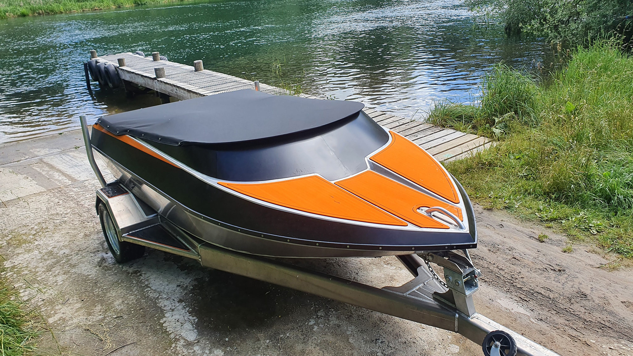 Kinocean New 4 Seater Small Aluminum Jet Ski Boat with 4-Stroke Inboard Engine for Sale