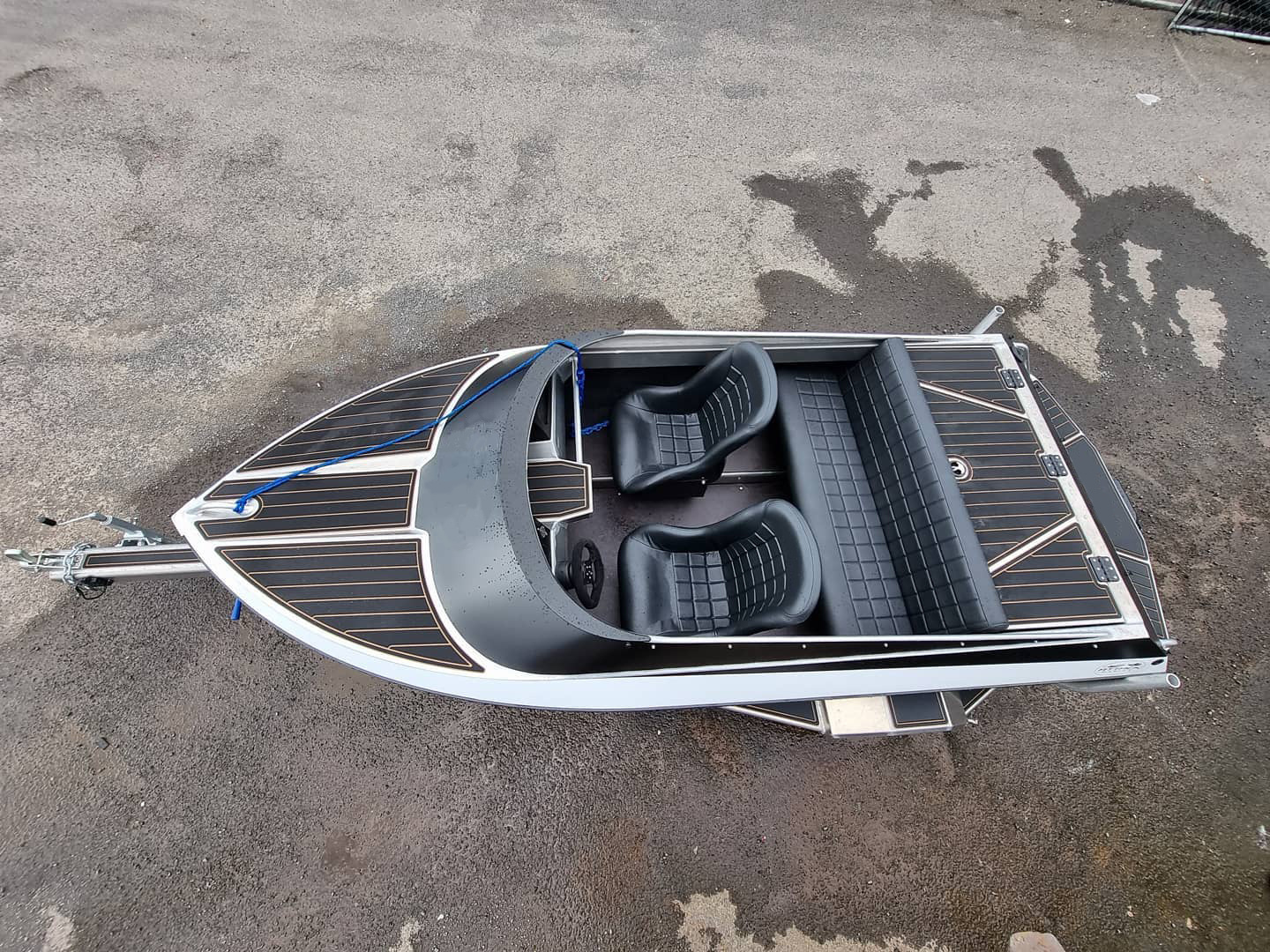 Kinocean New 4 Seater Small Aluminum Jet Ski Boat with 4-Stroke Inboard Engine for Sale