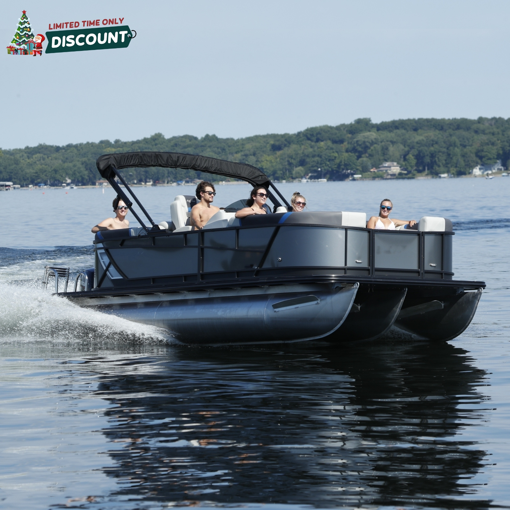 2023 Kinocean Custom Mini Small Fishing Pontoon Boat with Outboard Engine for Sale