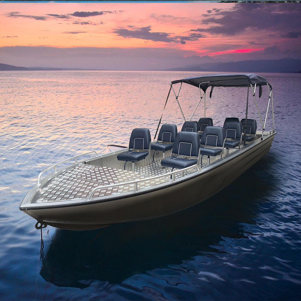 Custom 8 person Aluminum  Welded Passenger Boats Hot Selling 2022