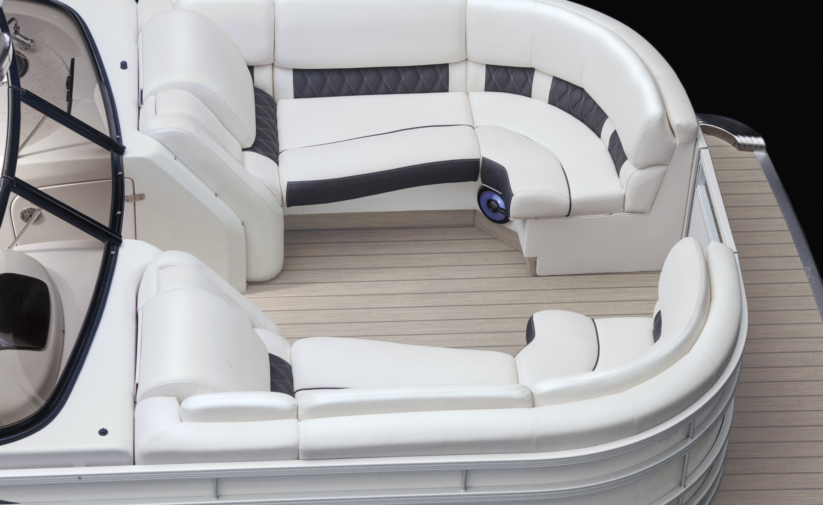 2022 New Luxury Electric Pontoon Boats Aluminum Party Boat With Cabin For Sale