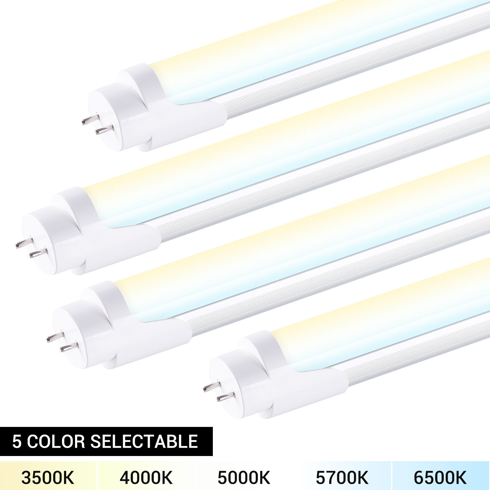 type a+b factory price OEM/ODM 5000k 6500k 18w 4ft 8ft g13 t8 led tube 1200mm House Lighting lamp 18w 24w electronic ballast