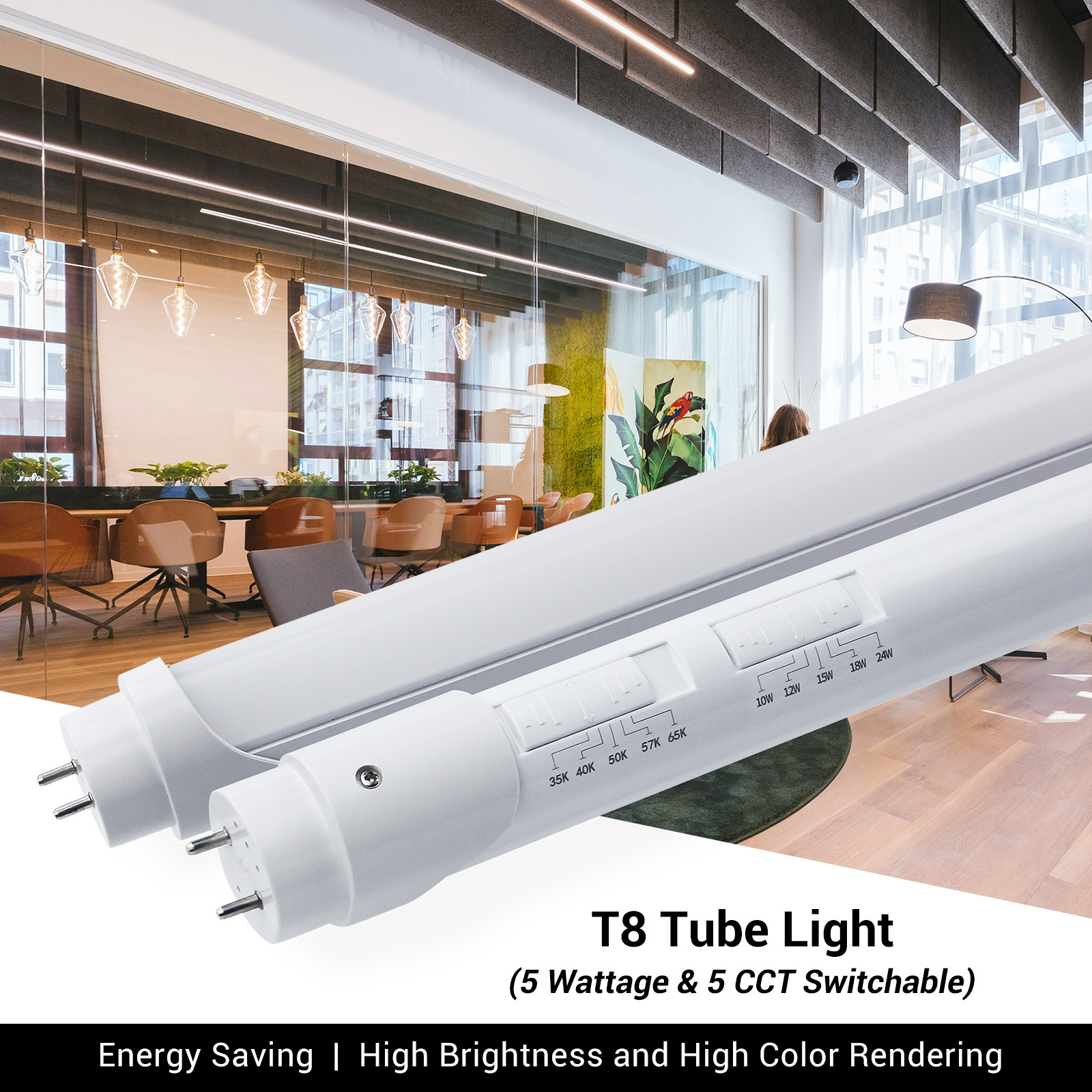 High-Quality Factory Price wholesale 3500K-6500K 10W 12W 15W 18W 24W 4FT lighting Aluminum PC G13 T8 Led Tube Hot Sale