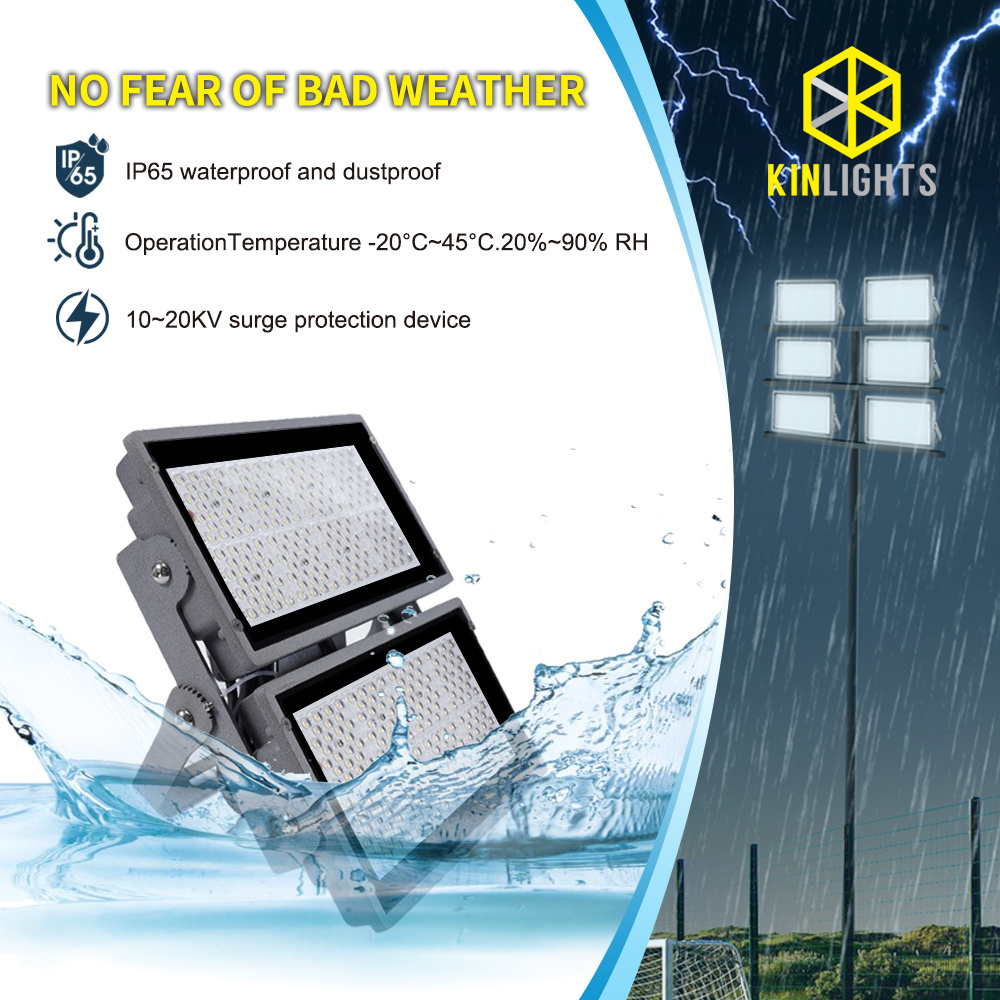 Kinlights Modular 100w Led Flood Lights Ip65 ball stadium lamp 70Ra