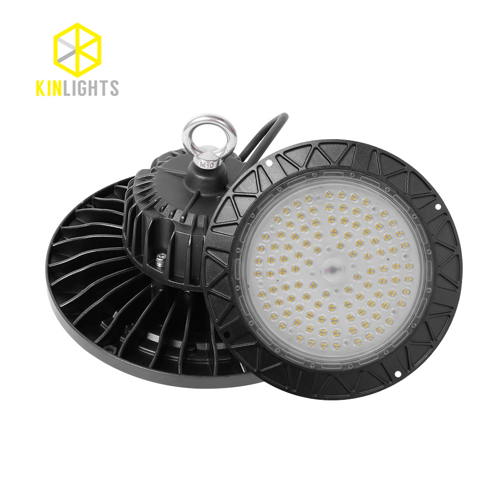 High Bay 100w 150w 200w 17000 Lumen Indoor Warehouse Factory Lighting IP65 Graphene Ufo Led High Bay Lights