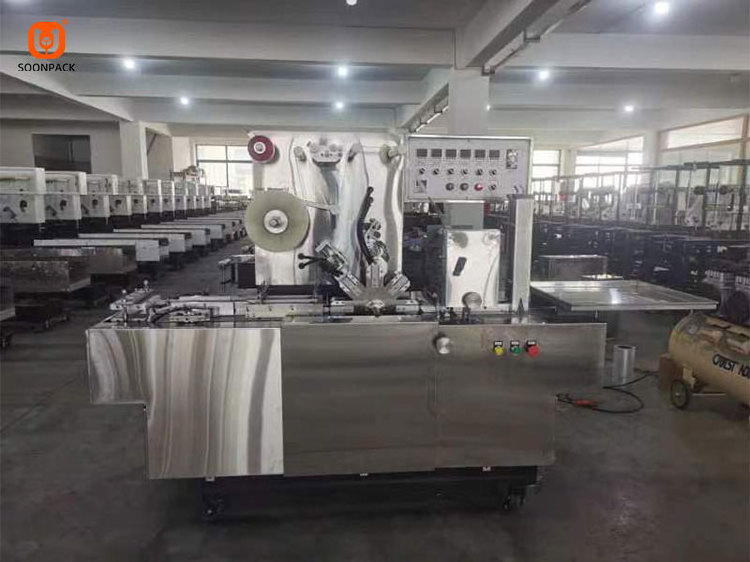 Hot selling film wrapping packing fully automatic box-packing cellophane wrapping machine