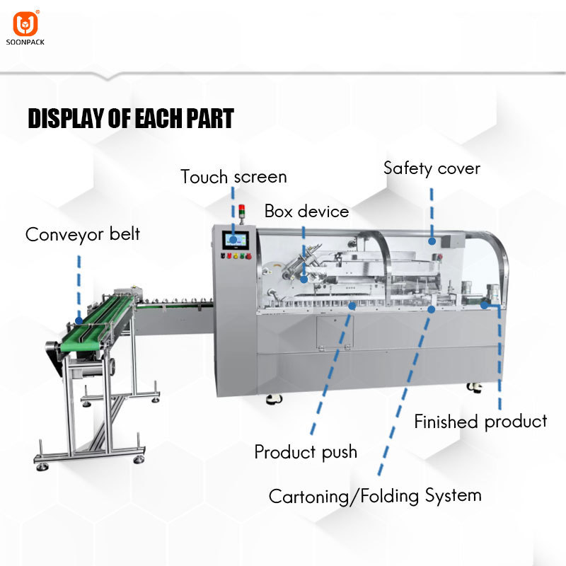 High speed fully automatic carton box packing machine toothpaste cartoning packing machine