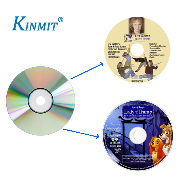 Kinmit Custom Self Adhesive CD DVD Label Sticker