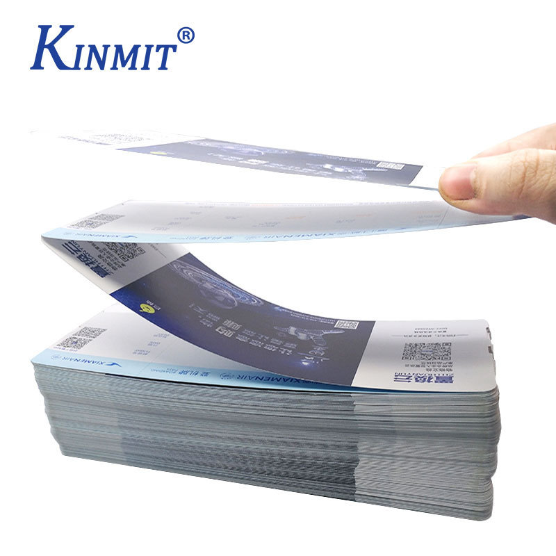 Custom thermal paper boarding pass airline ticket printing entrance ticket admission tickets