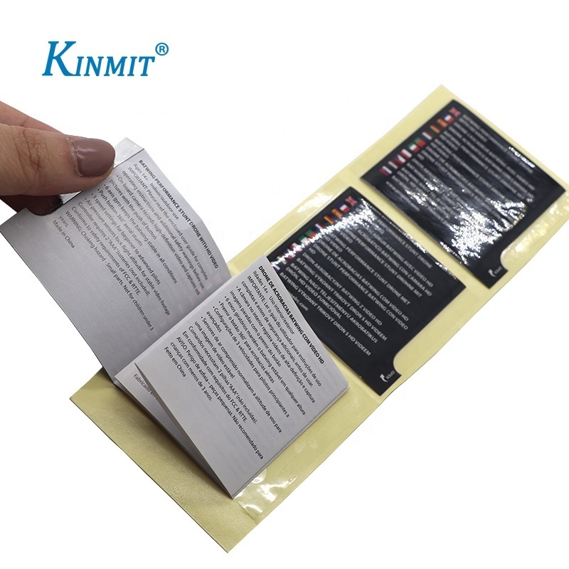 Hot Sale Custom Printed Multilayer Booklet Folding Label