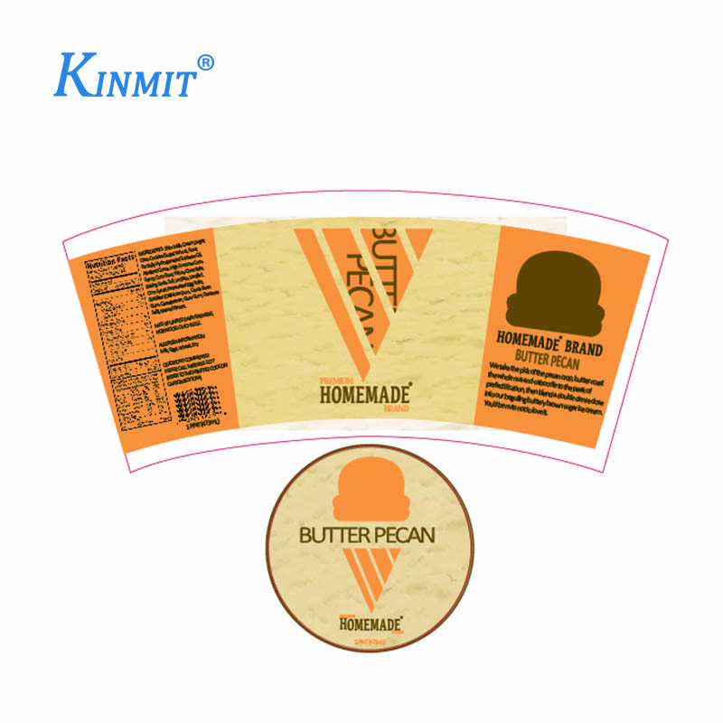 Kinmit Custom Waterproof Ice Cream Label Low Temperature Resistant Frozen Food Label