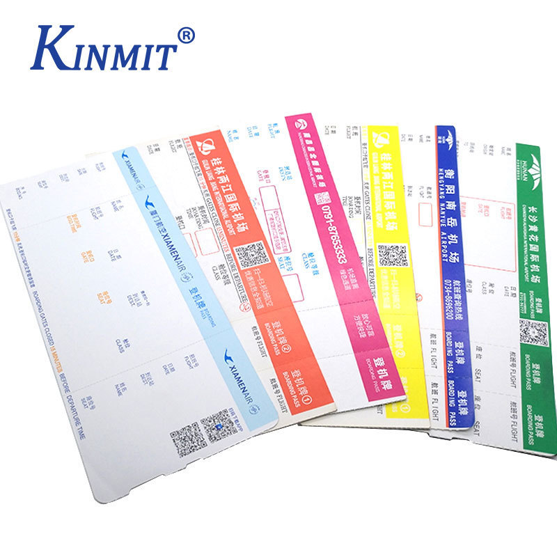 Custom thermal paper boarding pass airline ticket printing entrance ticket admission tickets