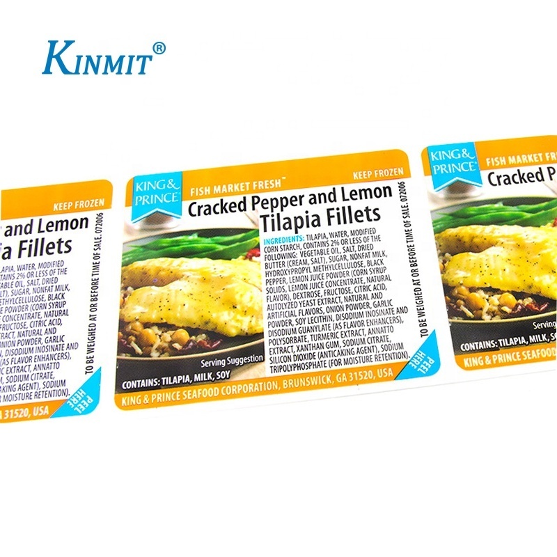 Kinmit Low Temperature Resistant Waterproof Custom Freezer Food Sticker Label