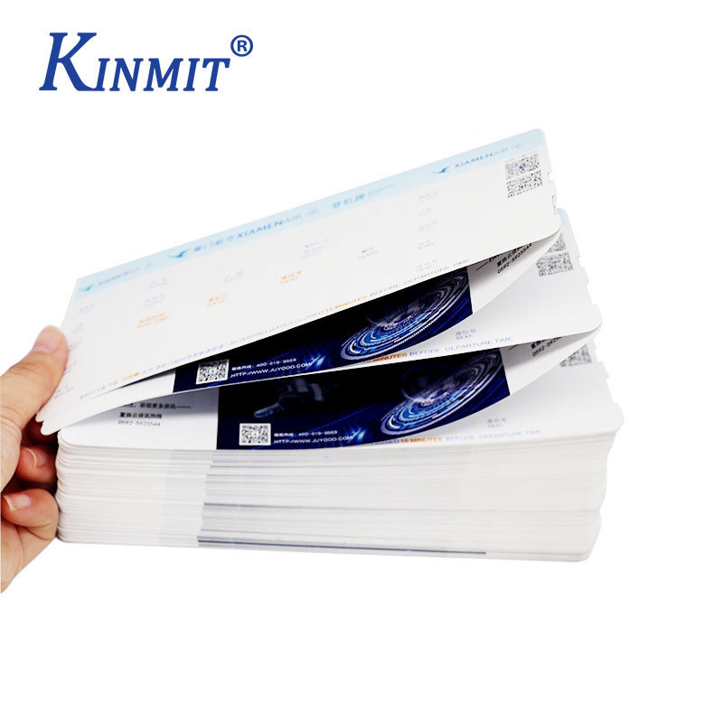 Custom thermal paper boarding pass airline ticket printing entrance ticket admission tickets