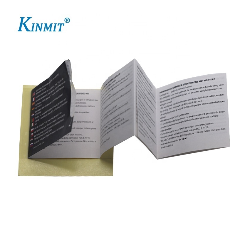 Hot Sale Custom Printed Multilayer Booklet Folding Label