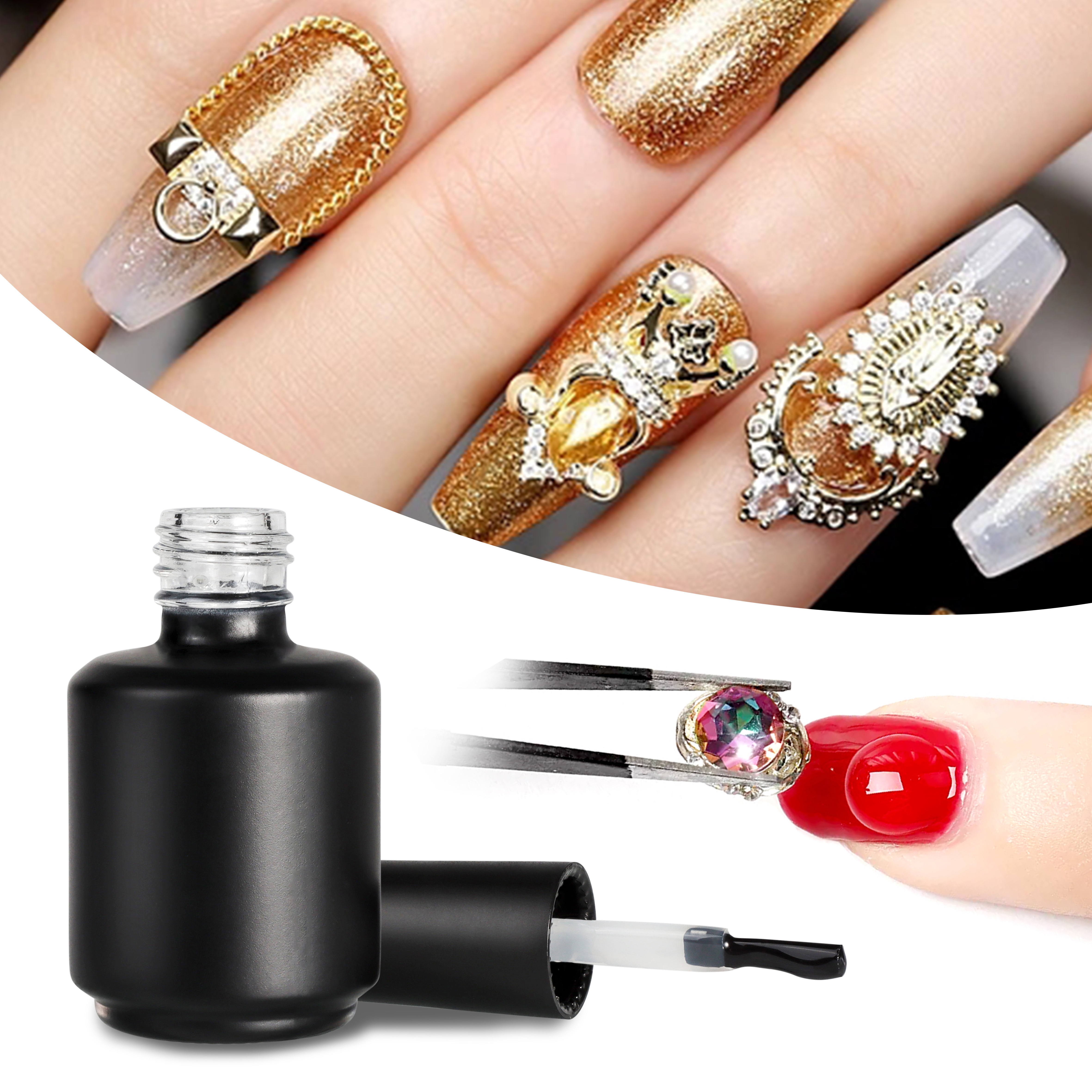 Nail Art  Super Sticky Stone liquid Glue Gel For Diamond Rhinestone Nail Decoration rhinestone glue gel