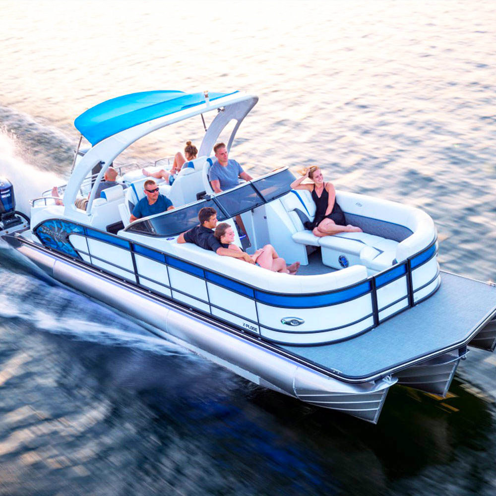 Best selling Kinocean sport pontoon boat with engine and CE Certificate for sale