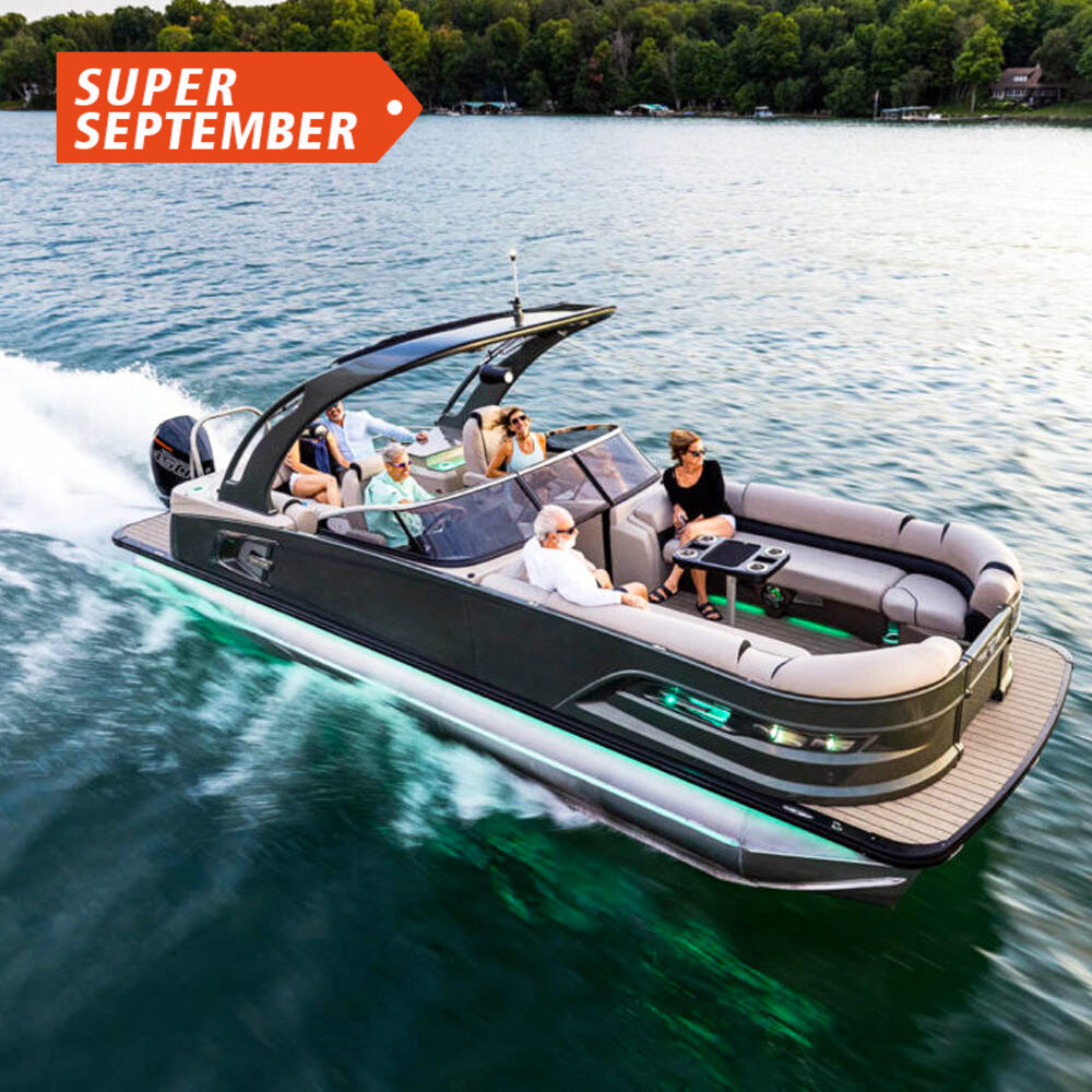 Outboard Customized Color Aluminum Waterplay Crafts Family Entertainment Engine Fashion Kinocean leisure Tritoon pontoon boat