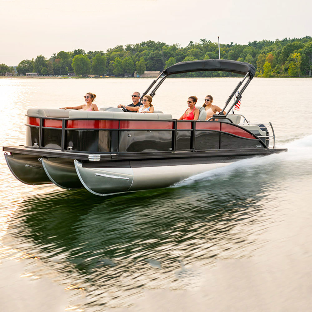 Best selling Kinocean fishing pontoon boat with Entertainment Systems and trailer with motor for sale