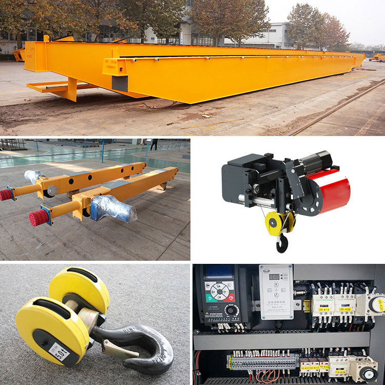 CE European 5ton 10ton 15ton Movable Single Girder Roof Traveling Overhead Bridge Crane with Hoist