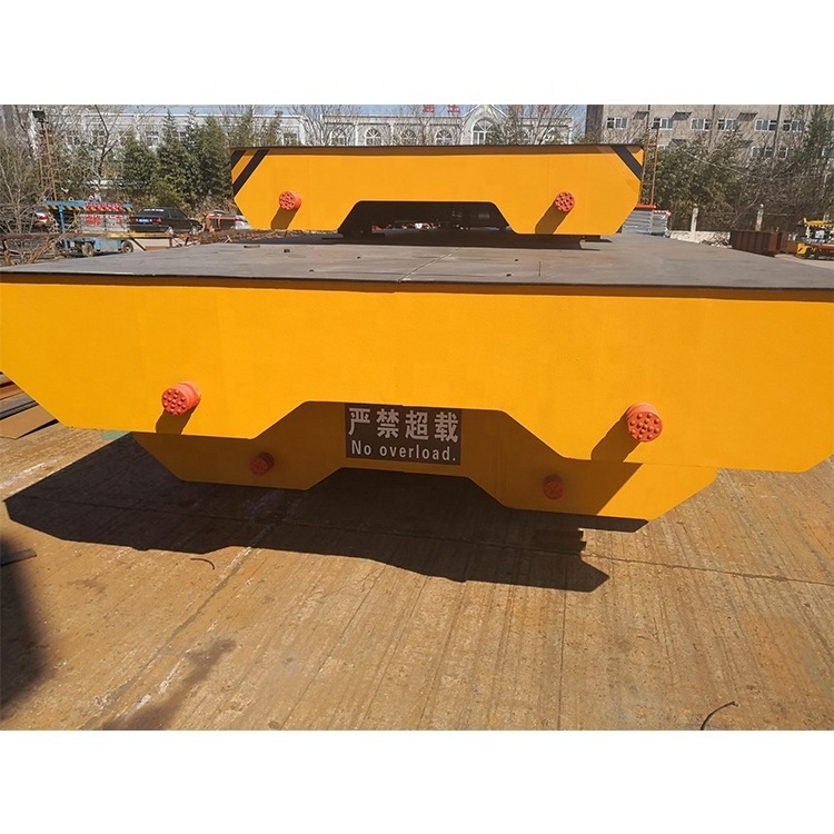 Hot Sale Steel Platform Steerable Trackless Flat Transfer Cart