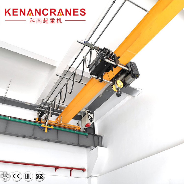 CE European 5ton 10ton 15ton Movable Single Girder Roof Traveling Overhead Bridge Crane with Hoist