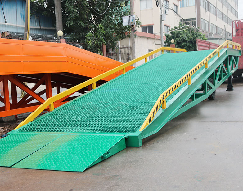 Adjustable Mobile 5-15t Warehouse Yard Hydraulic Mobile Container Load Loading Ramp