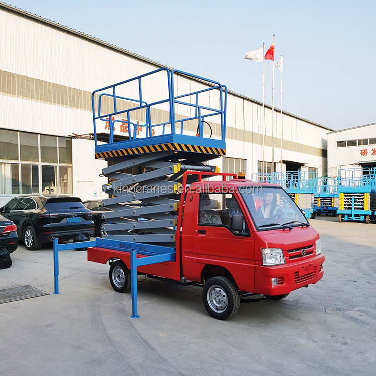 4-18m 4m 10m Vehicle truck mounted one man lifting table hydraulic skyjack scissor lift aerial work platform