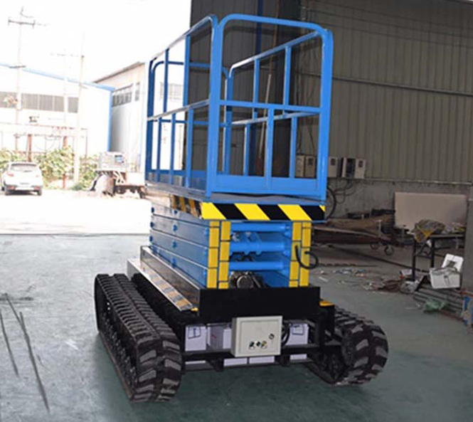 Factory Direct Sales Electric Track Crawler Scissor Lift Man Lift/Diesel Tracked Aerial Working Platform