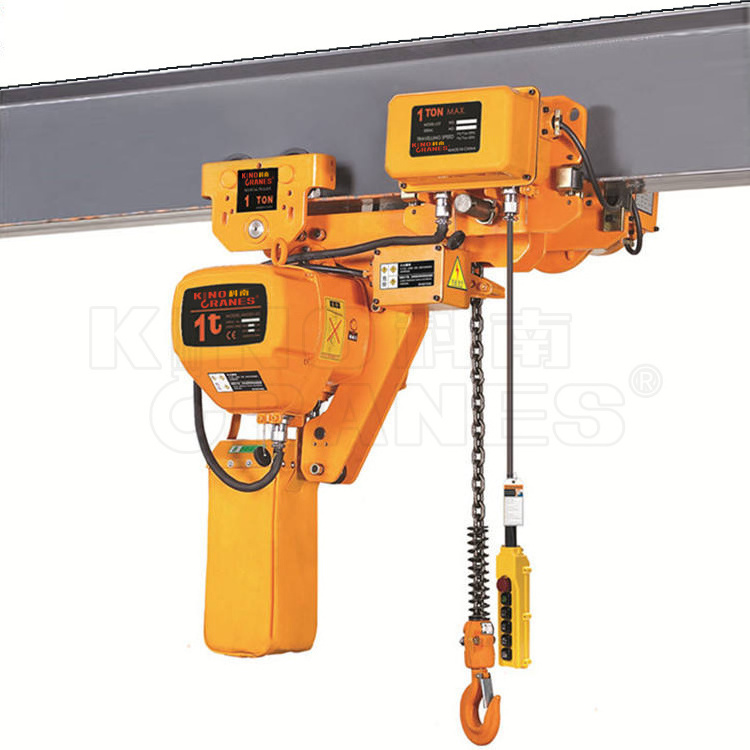 Wireless Remote Control 150 kg 300kg 1 tonne Monorail Electric Chain Hoist