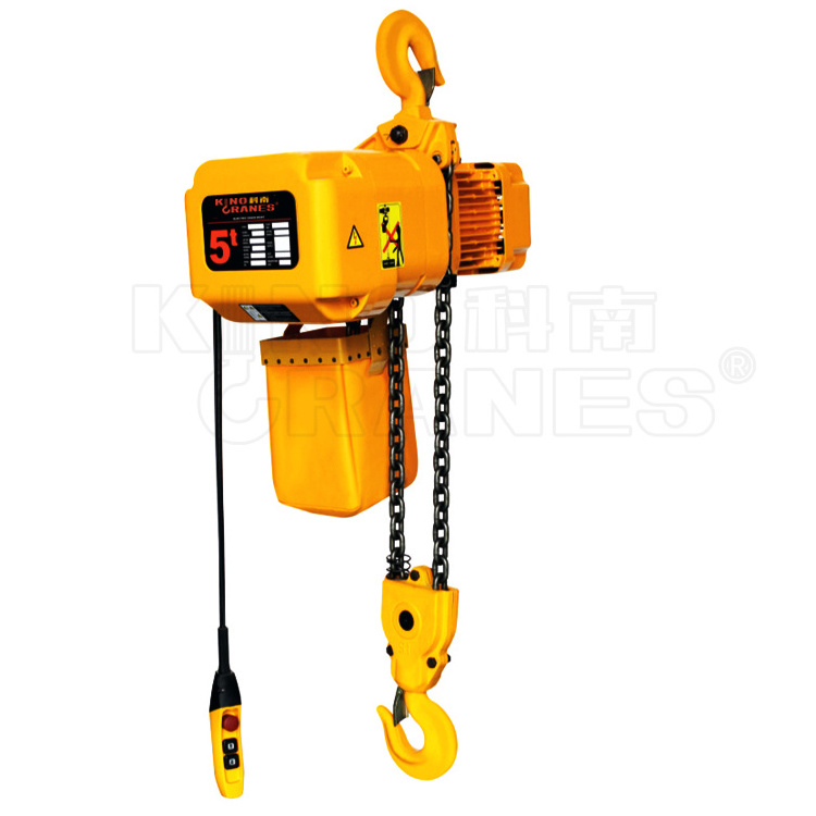 Single Double Speed 3 Phase A.C. Low Headroom Lifting Electric Chain Hoist