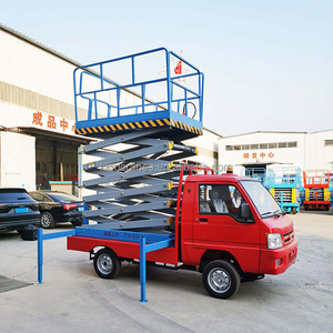 4-18m 4m 10m Vehicle truck mounted one man lifting table hydraulic skyjack scissor lift aerial work platform