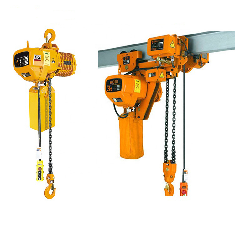 Wireless Remote Control 150 kg 300kg 1 tonne Monorail Electric Chain Hoist