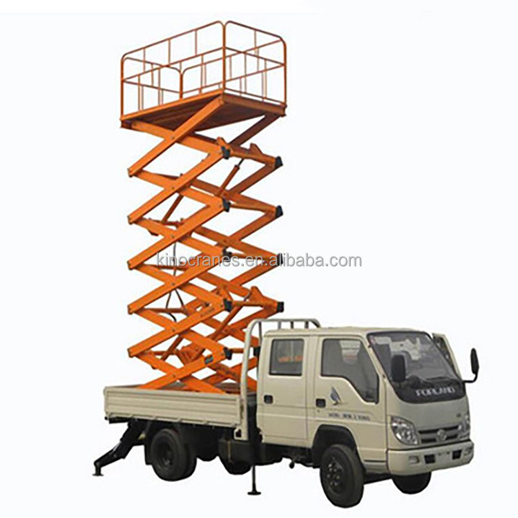 4m 6m 10m 12m 14m 16m Truck Mounted Lift Platform Scissor Hydraulic Lift Table High Rise Working Platform