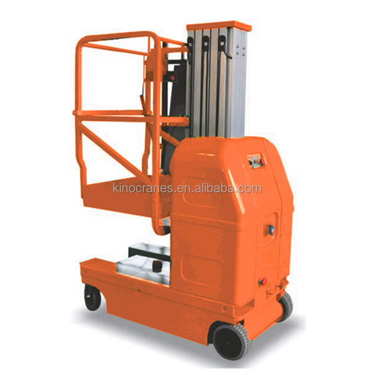 CE ISO 150kg 125kg 200kg Load Capacity Aluminium Hydraulic Mast One Man Lift Ladder Platform Table For Window Cleaning